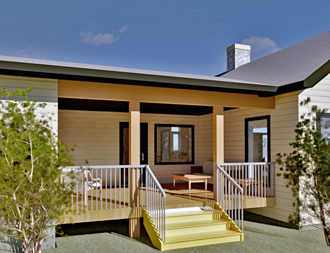 Covered Veranda on a Sunny Site